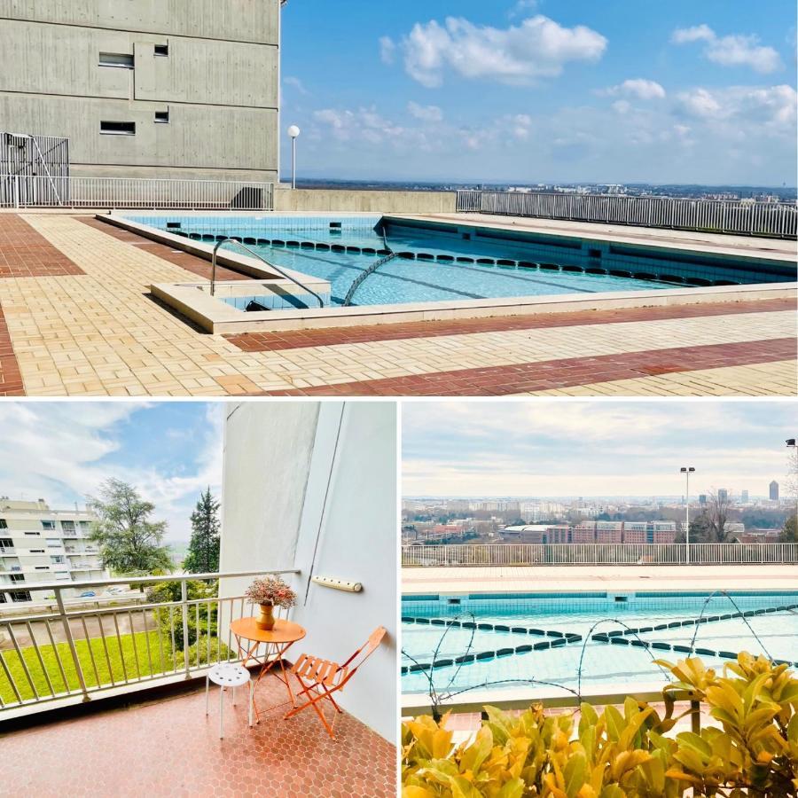 Studio Piscine Et Tennis Vue Sur Lyon 卡威尔奎 外观 照片
